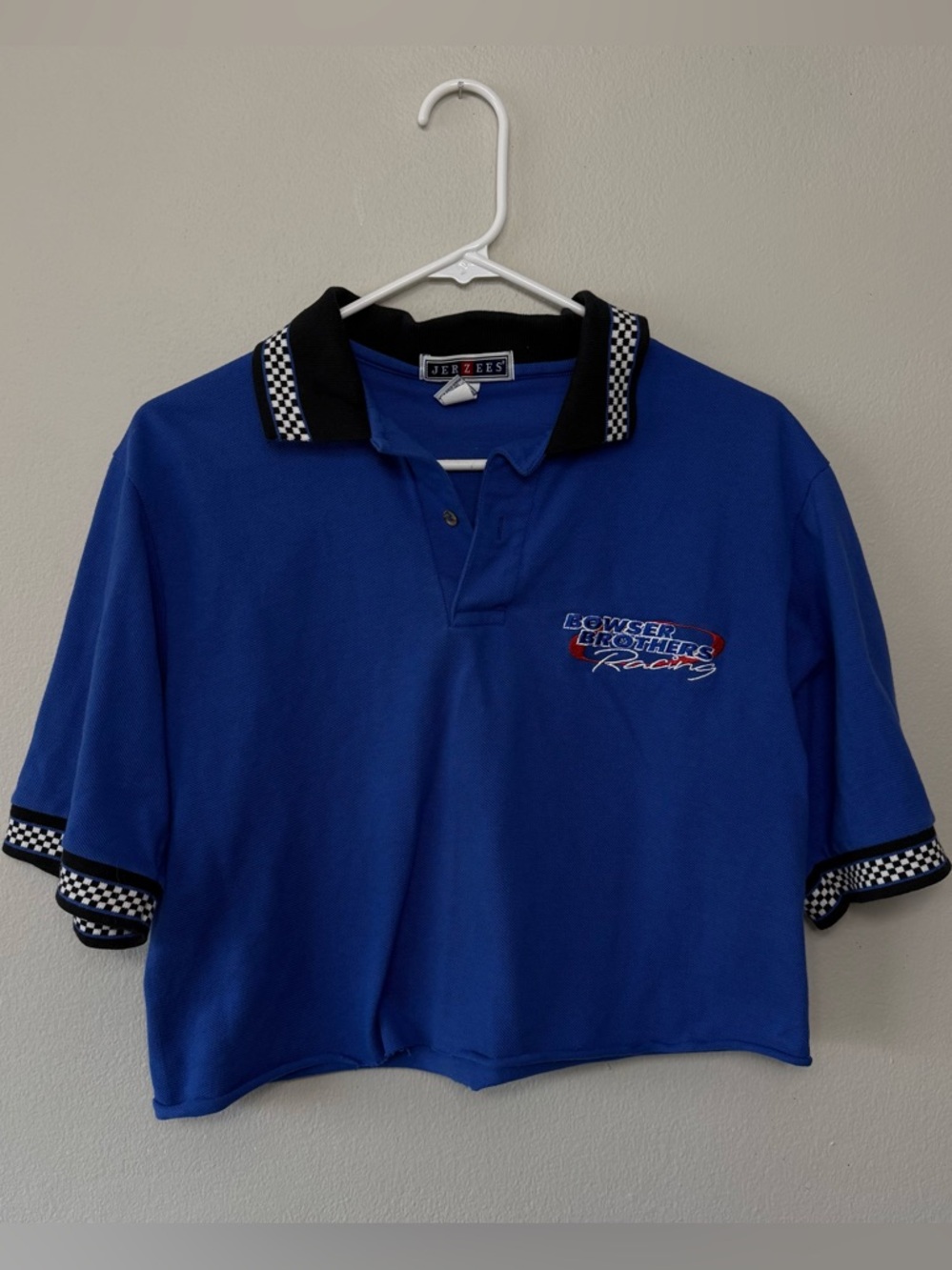 Jerzees Checkered Racing Polo Tee